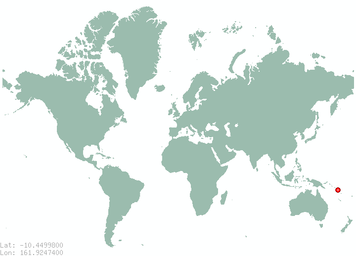 Taratarau in world map